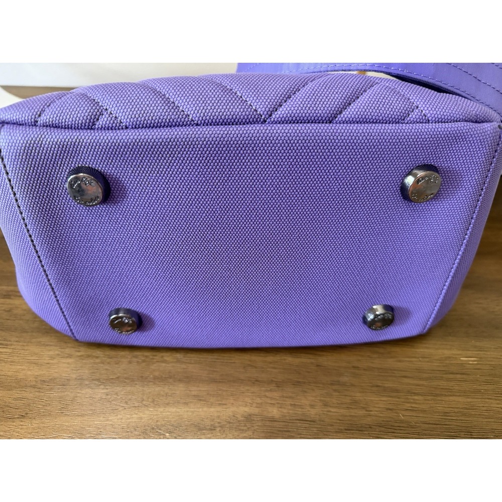 Lug Harmony Purple Shoulder Crossbody Bag Quilted Convertible Organizer Purse - Picture 11 of 11